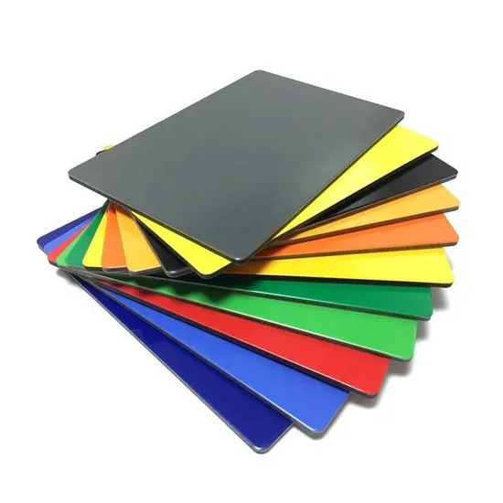 ACP Glossy PVDF PE Coated 4mm 5mm 6mm Exterior Interior Wall Cladding Sheets ACP Aluminum Composite Panels for Facade Cladding